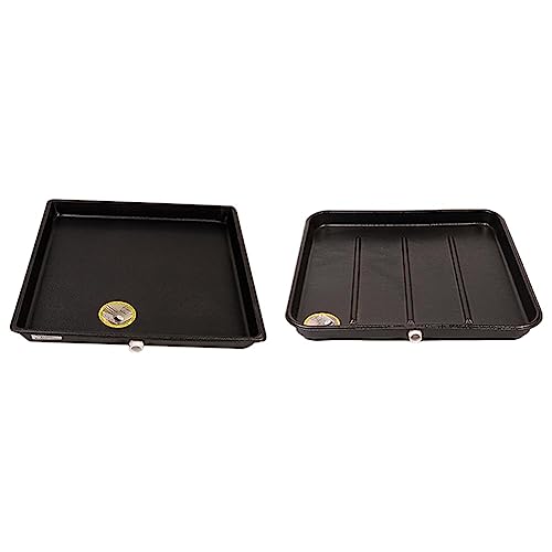 Diversitech A/C Secondary Plastic Condensate Drain Pan, 24" x 24", Black (6-2424L) & 6-2626L Drain Pan, Plastic, 26" x 26", Large