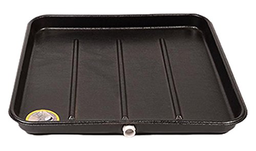 Diversitech A/C Secondary Plastic Condensate Drain Pan, 24" x 24", Black (6-2424L) & 6-2626L Drain Pan, Plastic, 26" x 26", Large