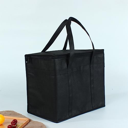 ILUFAM Thermal Food Delivery Bag Cool Bag 30L Large Cooler Bag Insulated Picnic Lunch Bag Foldable Cool Box for Camping BBQ Shopping