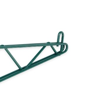 TrueCraftware 21” Single Shelf Support Direct Wall Bracket Green Epoxy Coated Iron- Wire Shelf Bracket for Pantry Kitchen Home Wire Wall Mount Shelf