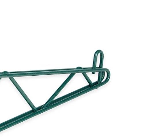 TrueCraftware 21” Single Shelf Support Direct Wall Bracket Green Epoxy Coated Iron- Wire Shelf Bracket for Pantry Kitchen Home Wire Wall Mount Shelf