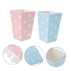 Gadpiparty 24pcs Popcorn Boxes Popcorn Box Popcorn Cups Paper Candy Container Basket Sandwich Container Snacks Container Nacho Containers Paper Storage Containers Party Snack Buckets Carton