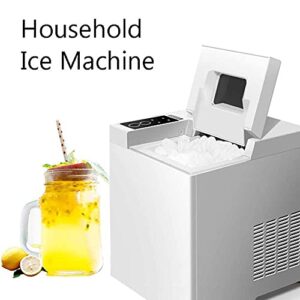 Ice Cube Makers, 15Kg Ice Maker Fully Automatic Commercial Household Small Milk Tea Shop Desktop Manual Round Ice Cube Making Machine Mini,Fast Compact Ice Maker