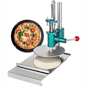 manual stainless steel dough sheeter pasta maker, 20cm/7.87inch household pizza pastry press machine with cast iron base, for commercial or family