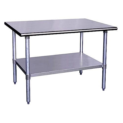 Kratos 16-Gauge Stainless Steel Worktable with Undershelf, 36" Wx30 D