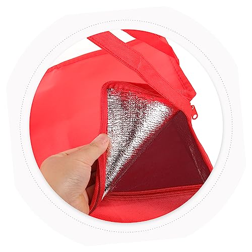 INOOMP Insulation Zip Ties Outdoor Non-woven Fabric Food Carrier Portable Cake Storage Zipper Food Delivery Aluminum Ice Insulated Food Carrying