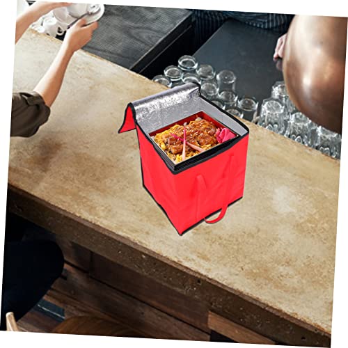 ULTECHNOVO 1pc Portable Cooler Bag Lunchbox Backpack Heating Lunch Box Large Storage Bags Food Insulation Bag Cold Delivery Bag Tote Lunch Storage Pouch Insulated Food Bag Bento Bag Foldable