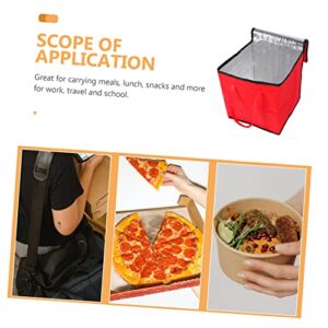 ULTECHNOVO 1pc Portable Cooler Bag Lunchbox Backpack Heating Lunch Box Large Storage Bags Food Insulation Bag Cold Delivery Bag Tote Lunch Storage Pouch Insulated Food Bag Bento Bag Foldable