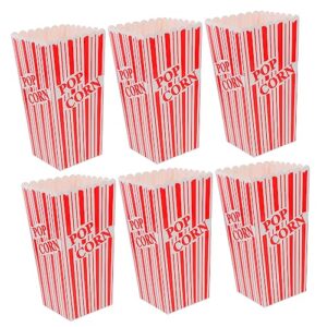 BESTOYARD 30 Pcs Popcorn Popcorn Bucket Party Popcorn Containers Striped Popcorn Boxes Disposable Popcorn Bags Disposable Cake Containers Candy Containers Disposable Containers Snack Bag