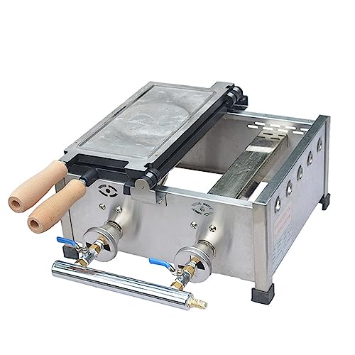 3 Pcs Gas Taiyaki Making Machine,Commercial Waffle Taiyaki Maker Machine,LPG gas Nonstick Waffle Maker,Fish Shaped Waffle Machine for Bakery,Restaurant,Home,etc.