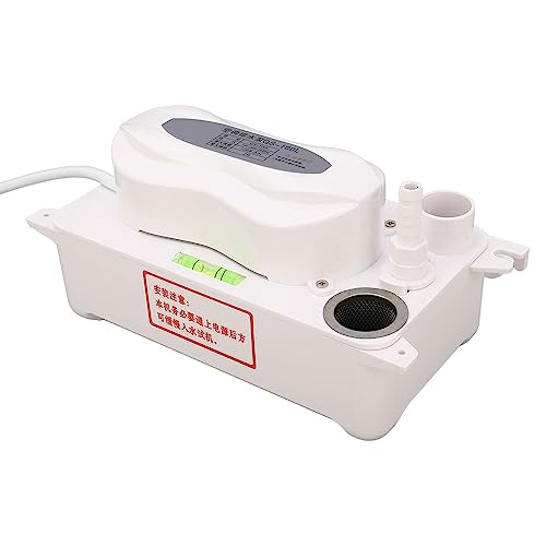 Condensate Pump 6.6ft Lift, 110V Drain Pump 0.6L Water Tank, 5W Automatic Pump for Commercial Ice Makers with 2m Lift