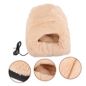 ULTECHNOVO Electric Heating Shoes Plush Foot Warmer Foot Warmer Cushion Electric Tool Office Heater Cozy Slippers Comfortable Warming Shoes Plush Heater Foot Heater Under The Table Warm Shoes