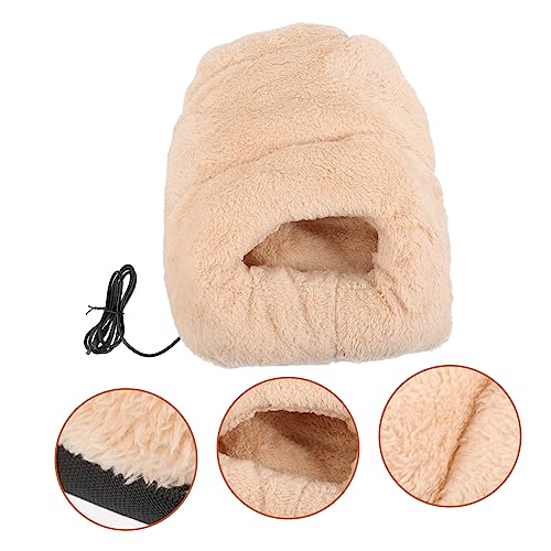 ULTECHNOVO Electric Heating Shoes Plush Foot Warmer Foot Warmer Cushion Electric Tool Office Heater Cozy Slippers Comfortable Warming Shoes Plush Heater Foot Heater Under The Table Warm Shoes