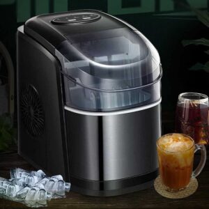 LIRUXUN Electric Ice Maker 7-15mins Fast Icing Ice Cube Making Machine Commercial Ice Cube Machine