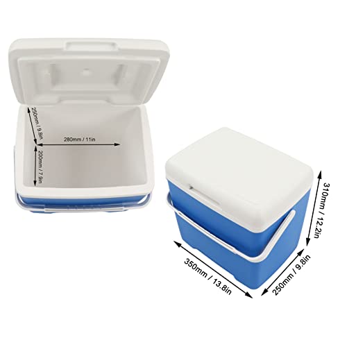 Fresh Keeping Box, 13.8L Widen Handle 76 Hours Refrigerate Insulation Box Thickened Material for Traveling