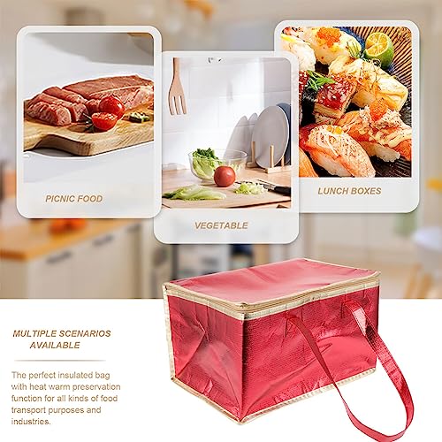 Cake Decorations Insulated Food Delivery Bag Cooler Bags Keep Food Warm Catering Therma for Beverages Grocery Pizza Cold and Hot Food Transport Insulated Bag