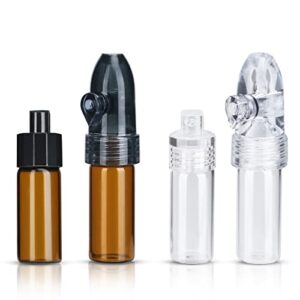 portable leak-proof mini glass pepper shaker (4 pack),bottle for outdoor camping travel