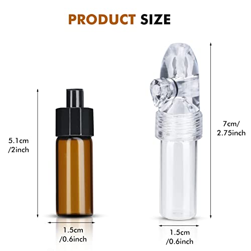 Portable Leak-Proof Mini Glass Pepper Shaker (4 Pack),Bottle for Outdoor Camping Travel