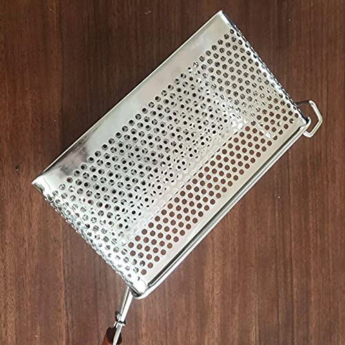 TEMKIN Chip Basket Stainless Steel Encrypted Frying Basket Commercial French Fries Basket Fried Food Filter Mesh with Anti-scalding Handle Kitchen Cooking Tools Basket