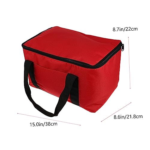 ULTECHNOVO Pizza Cake Insulation Portable Heating Lunch Box Car Heater Travel Ice Pack Insulated Food Delivery Bag Thermal Food Picnic Food Backpack Compact Picnic Cooler Bag Cake Packing Bag