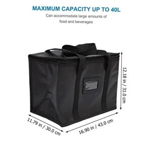 SOLUSTRE Catering Bag Insulation Bags Shopping Bags for Groceries Insulated Lunch Bags Foldable Shopping Bag Insulated Reusable Grocery Bags Insulated Food Carrier Bag