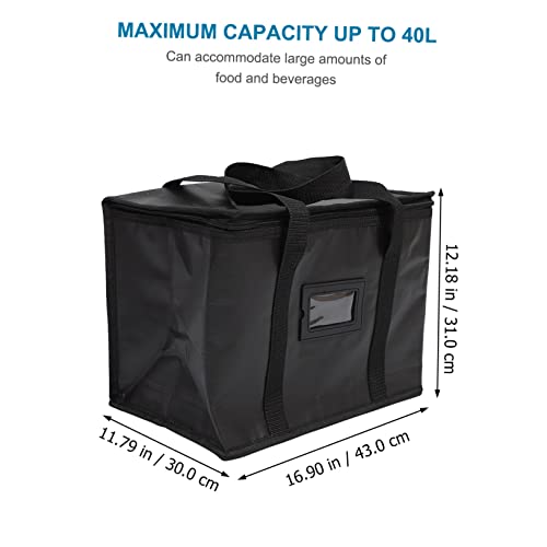 SOLUSTRE Catering Bag Insulation Bags Shopping Bags for Groceries Insulated Lunch Bags Foldable Shopping Bag Insulated Reusable Grocery Bags Insulated Food Carrier Bag