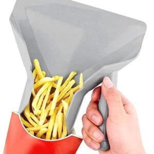 Commercial French Fry Scooper with Right Handle - Ideal Chip Popcorn Bagger for Ice Candy Snacks and Desserts - Versatile Scoop for Popcorn Chips Ice Cubes and More