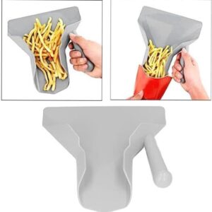 Commercial French Fry Scooper with Right Handle - Ideal Chip Popcorn Bagger for Ice Candy Snacks and Desserts - Versatile Scoop for Popcorn Chips Ice Cubes and More