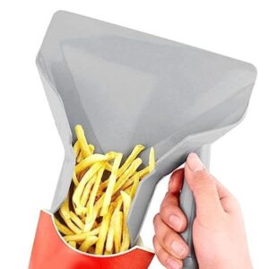 Commercial French Fry Scooper with Right Handle - Ideal Chip Popcorn Bagger for Ice Candy Snacks and Desserts - Versatile Scoop for Popcorn Chips Ice Cubes and More