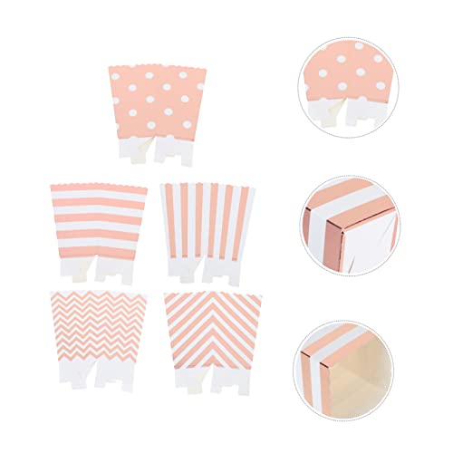 ULTECHNOVO 30pcs Popcorn Popcorn Boxes Popcorn Box Disposable Containers Paper Boxes for Food Mini Treat Boxes Snack Paper Box Sandwich Paper Cups Cardboard Popcorn Boxes Paper Storage Box