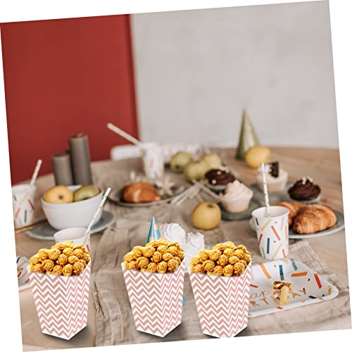 ULTECHNOVO 30pcs Popcorn Popcorn Boxes Popcorn Box Disposable Containers Paper Boxes for Food Mini Treat Boxes Snack Paper Box Sandwich Paper Cups Cardboard Popcorn Boxes Paper Storage Box