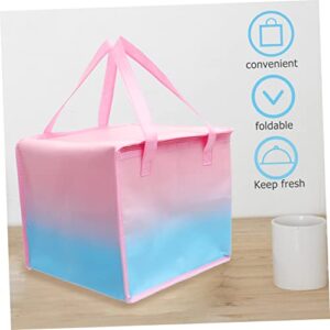 ULTECHNOVO Cake Insulation Bag Lunch Bag Cooler Decorative Outdoor Decor Camping Decor Food Transport Hot Food Bag Food Delivery Bag Portable Insulation Bag Folding Thermal Pouch Grocery Bags