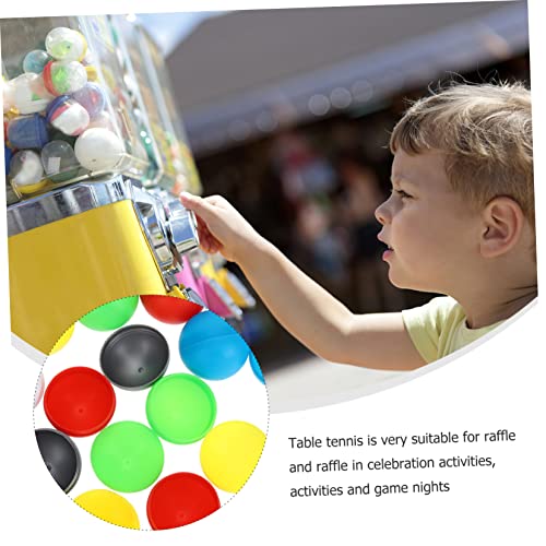 TOYANDONA 50pcs Lottery Ball Vending Machines Alphabet Toys Candy Vending Machines Fillable Ornament Candy Toys The Toy Party Activity Props Lottery Balls for Entertainment Plastic Capsules