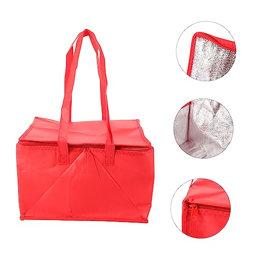 INOOMP Zip Ties Outdoor Insulation Zip Ties Outdoor Insulated Insulated Delivery Delivery for Hot Food Aluminum Tote Lunch Packing Non-woven Fabric Insulated Lunch Delivery Bag