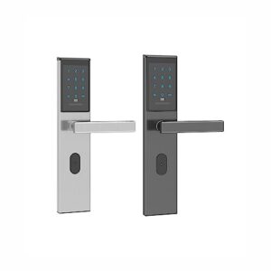rfid card apartment anti-theft swiping ppassword induction electronic lock+card (left pull, silver+app)