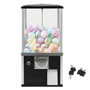 commercial vending machine, candy gumball vending machine gumball bank candy vending machine prize machine for 1.18-2.17in toys/candies, 11.42 * 10.24 * 20.87 in (black)