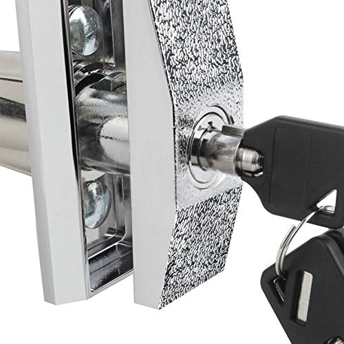 Candy Machine Lock Replacement, Zinc Alloy Chrome Color Single Opening Key Vending Machine Lock Cylinder for Automatic Selling Machines Industrial Tank Safe Box