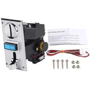 Coin Acceptor,Multi Coin Acceptor Selector Roll Down Coin Mech Electronic Coin Selector for Arcade Game Mechanism Vending Machine Washing Machine