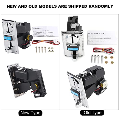 Coin Acceptor,Multi Coin Acceptor Selector Roll Down Coin Mech Electronic Coin Selector for Arcade Game Mechanism Vending Machine Washing Machine