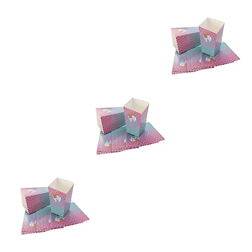 Popcorn Carton 72 Pcs Popcorn Boxes Mermaid Popcorn Boxes Party Candy Cartons Cartoon Gift Box Scalloped Favor Box Popcorn Box Cardboard Popcorn