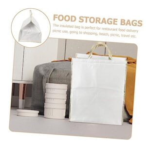 HEASOME Tote Bags Packing Insulation Bags Insulated Bag Tote Bags Nonwoven Peritonealwaterproof Large Cooler Bag Delivery Bag Insulated Food Bag Portable Poon Catering Bag Insulated Bag