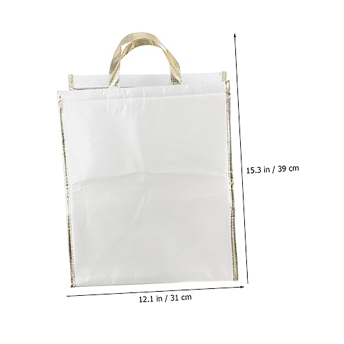 HEASOME Tote Bags Packing Insulation Bags Insulated Bag Tote Bags Nonwoven Peritonealwaterproof Large Cooler Bag Delivery Bag Insulated Food Bag Portable Poon Catering Bag Insulated Bag