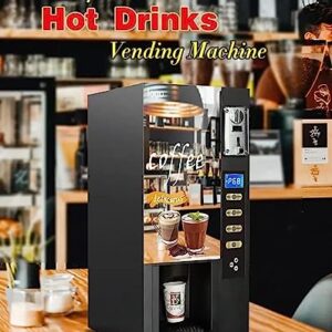 zinici Smart Commercial Coffee Maker Fully Automatic Self Coin Payment 3 Flavor Instant Hot Coffee Vending Machine Coffeemaker