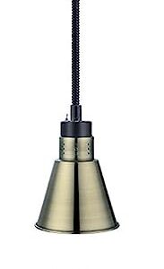 Food Warmer Lamp Food Heat Lamp with Bulb 250W Commercial Food Service Heat Lamps Catering190mm Food Heating Lamp Restaurant Hanging Chandelier (Green Bronze)