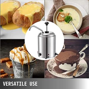 Cheese Warmer Dispenser, 1600W Electric Food Sauce Warmer Heater, Commercial Jam Heat Preservation Machine for Chocolate Butter Cheese