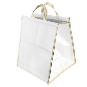 tote bags packing insulation bags tote bags food warmer bag food storage bag thermal bags for cold and hot food delivery bag nonwoven peritonealwaterproof groceries disposable