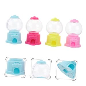 Gumball Machine 12 pcs Saving Grabbing Miniature Desktop Gifts Unique Desk Decoration for Bank Great Green Machine Inch Mini Gum Gumball Plastic Colorful Coin Money Candy Machines
