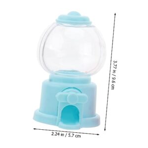 NOLITOY 12 pcs Favors Dispenser Colorful for Plastic Machines Bubble Miniature Nut Green Candy Desktop Grabbing Bank Rotatable Vending Gumball Gifts Kindergarten Blue Decoration