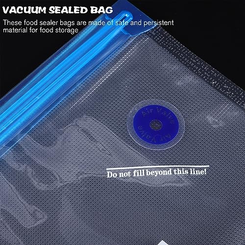 Vacuum Seal Bags Vacuum Sealer Zipper Bags 10pcs sous Vide Bags Reusable Food Storage Bags for Sous Vide Food Storage Food Prep Food Storage Bags