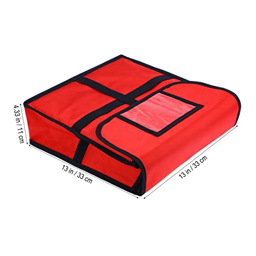 Alipis Car Organizer Bag Car Tote Backpack Organizer Pouch Thermal Pizza Bag Pizza Hot Bag Food Delivery Food Delivery Bag Pizza Carrier Convenient Tote Bag Pizza Stand Storage Bag Red